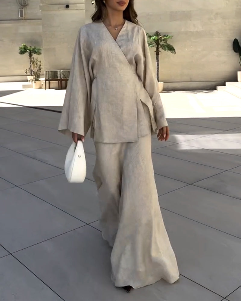 Talia Casual Chic Maxi Set