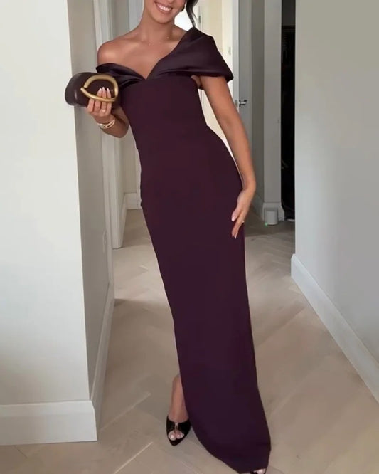 Elegant Off-Shoulder Party Dress