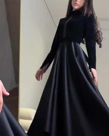 Ember Velvet Waisted Midi Dress