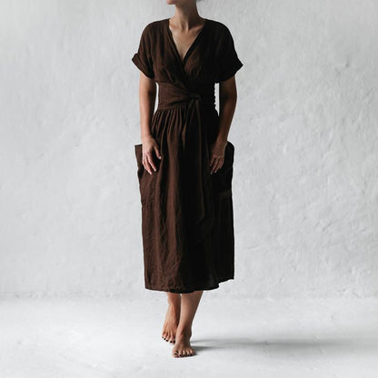 Amelia Cotton Linen Dress