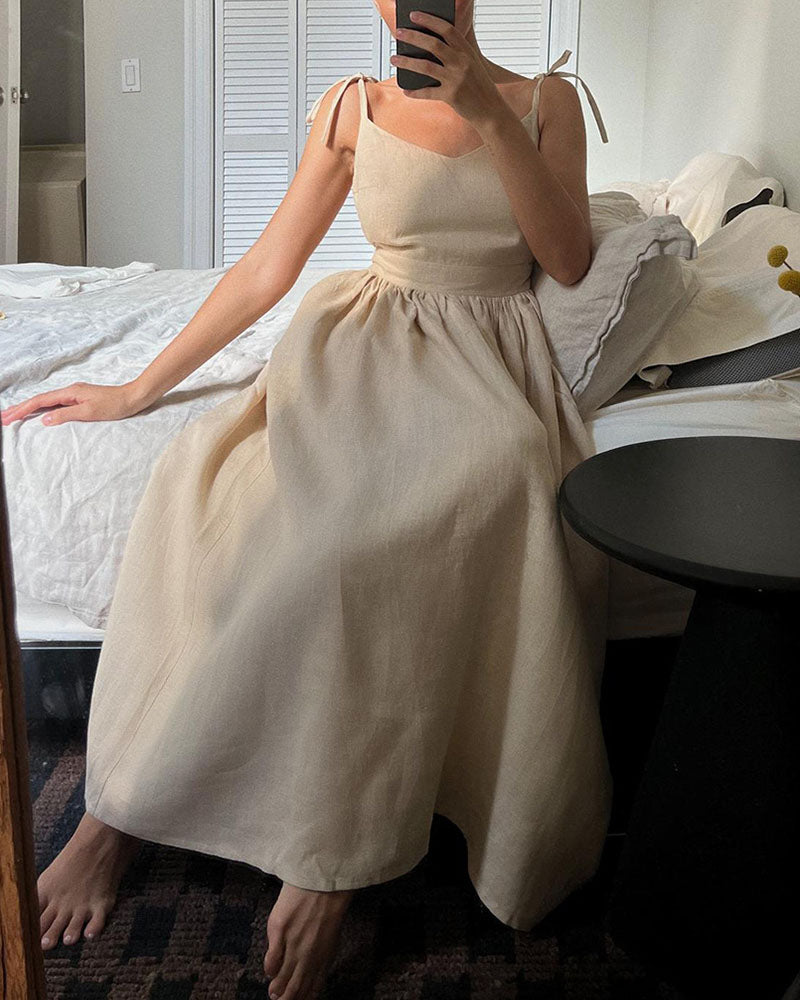Sophia Chic V-neck strapless backless dress