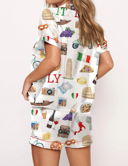 Italy Roma Travel Pajama Set