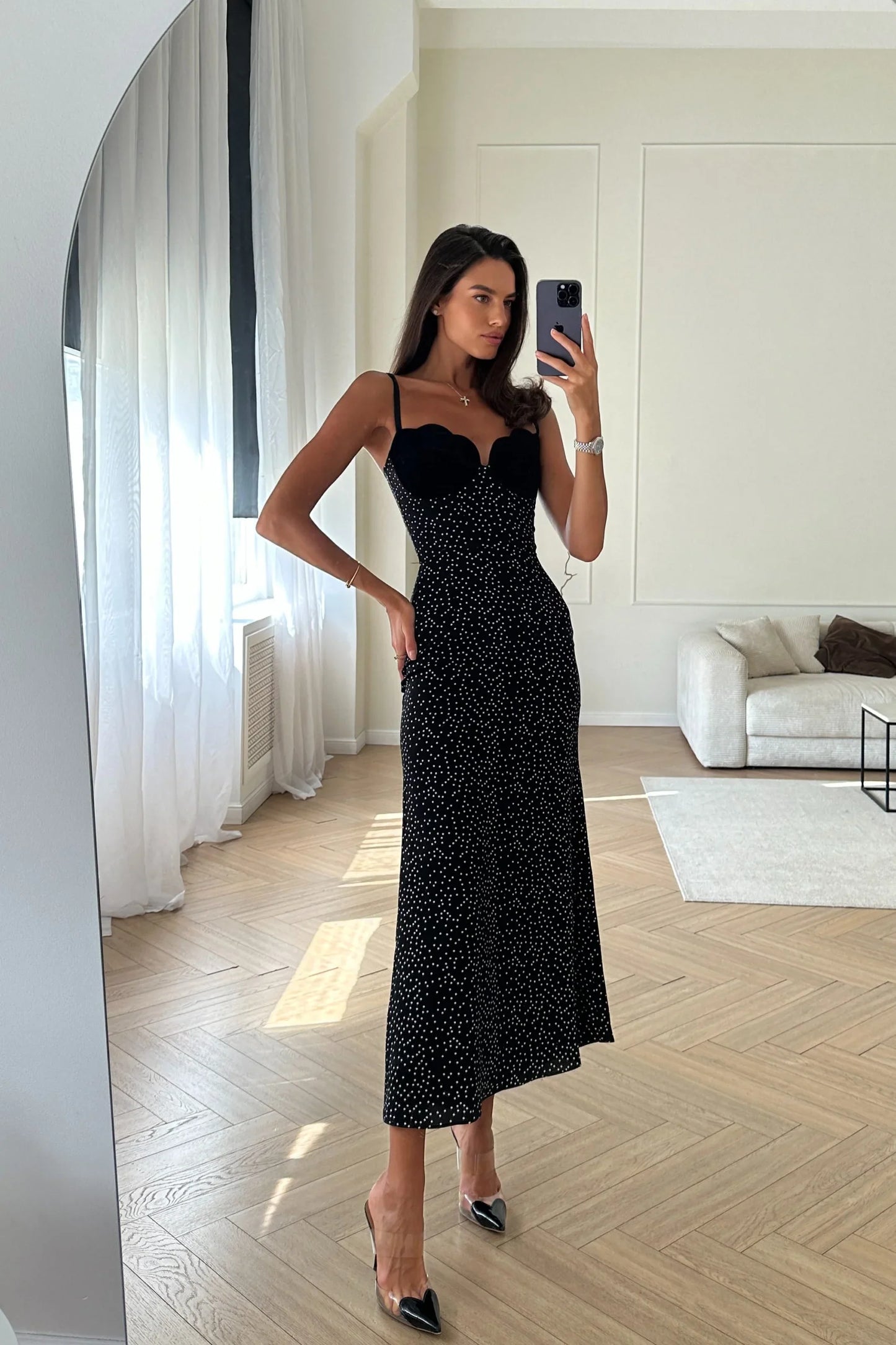 Velvet Midi Dress
