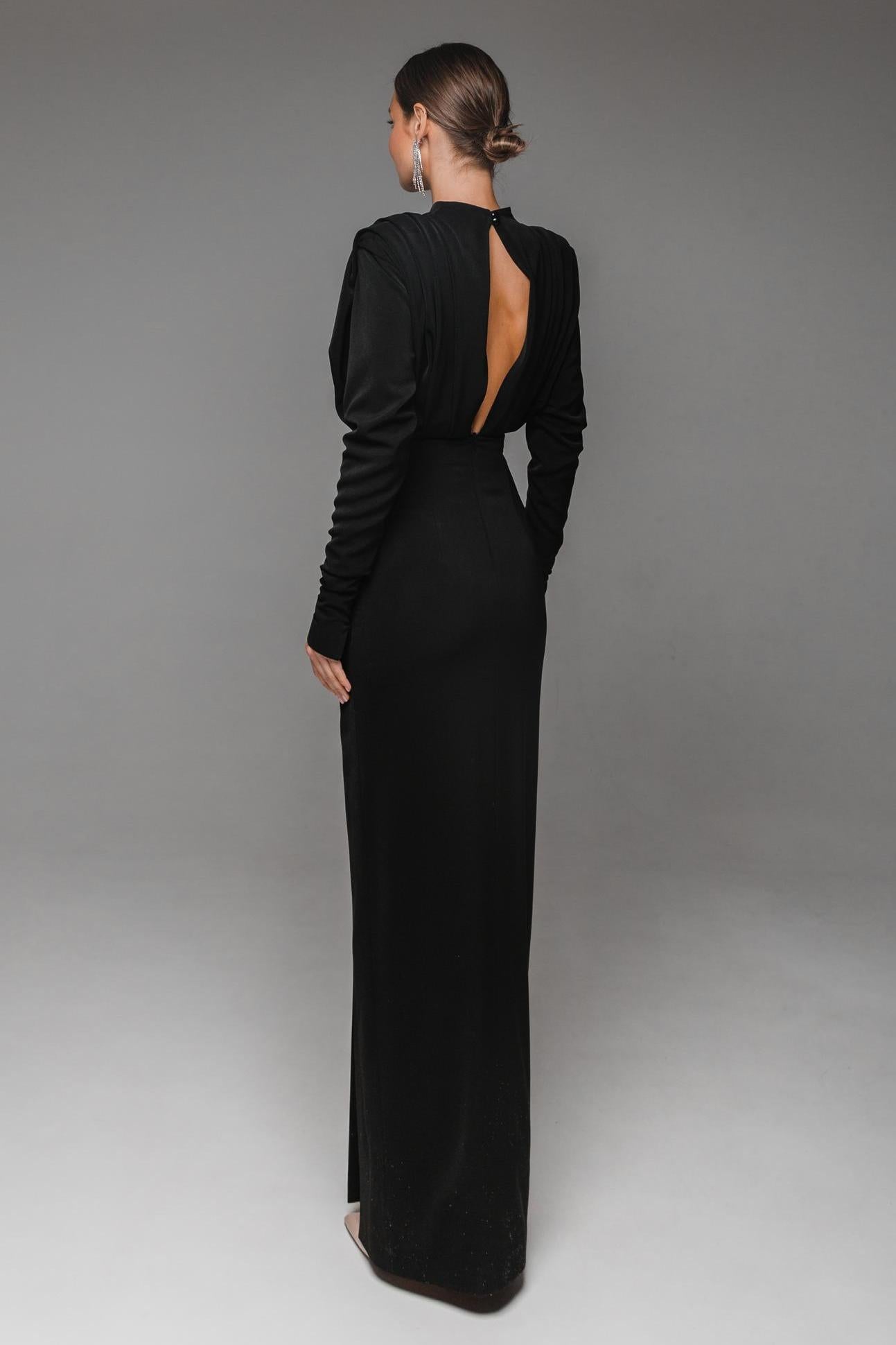 Isabella  Timeless High Split Midi Dress