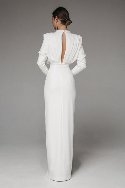 Isabella  Timeless High Split Midi Dress