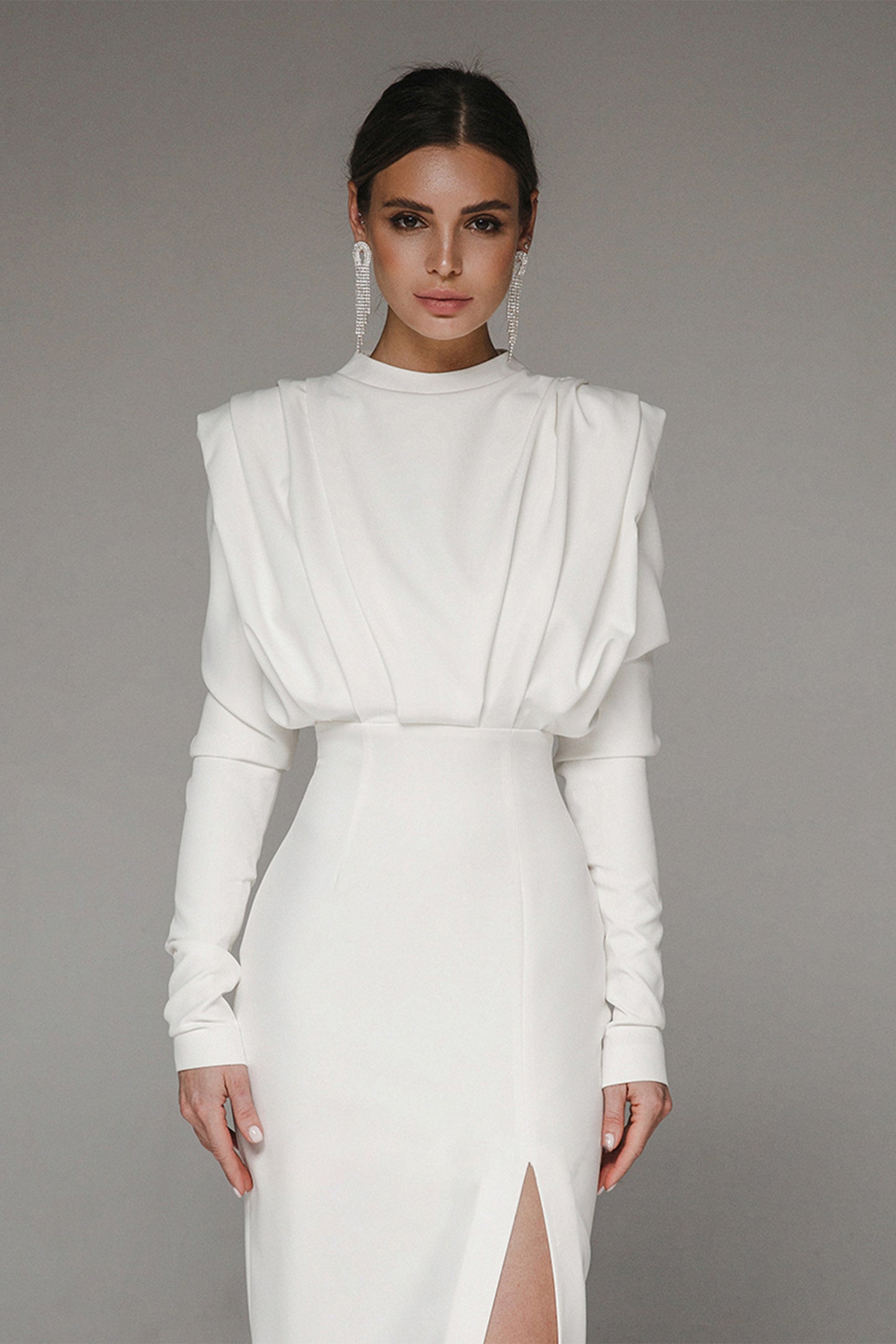 Isabella  Timeless High Split Midi Dress