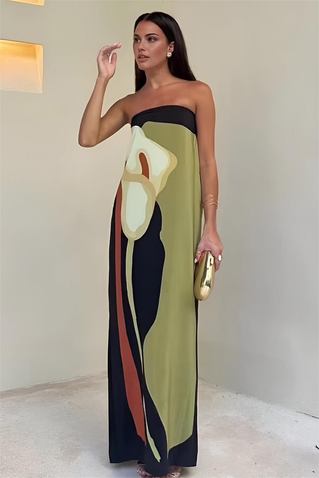 Hailey Elegant Floral Midi Dress