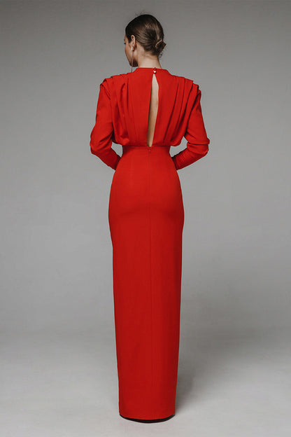 Isabella  Timeless High Split Midi Dress
