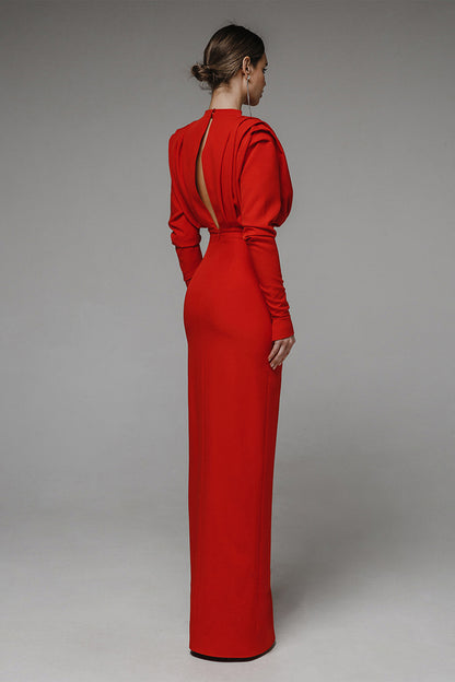 Isabella  Timeless High Split Midi Dress