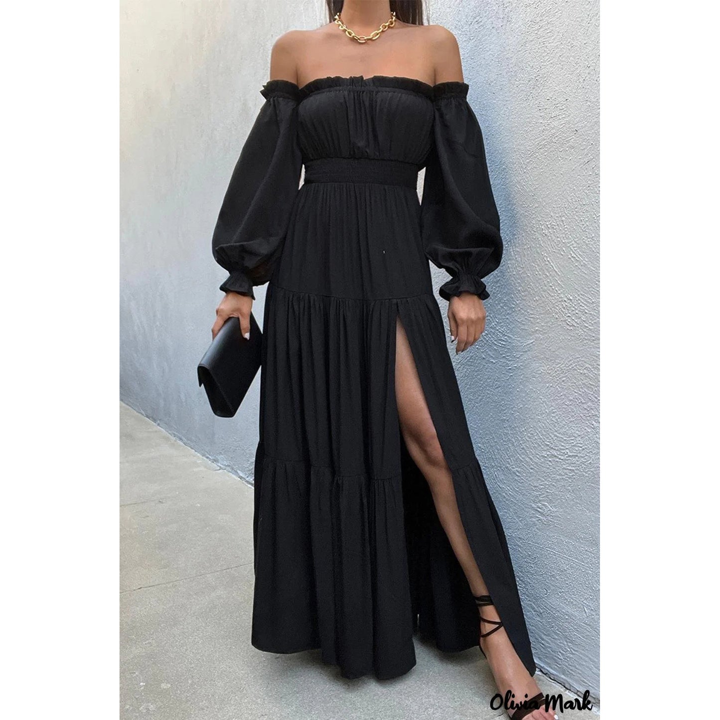 Sophie Boho Off-Shoulder Maxi Dress
