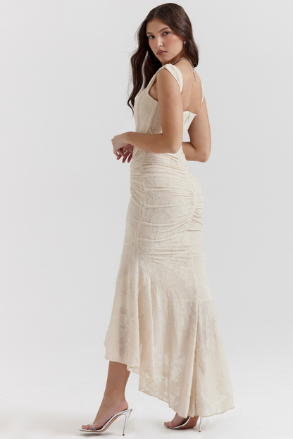 Octavie Ruched Corset Maxi Dress