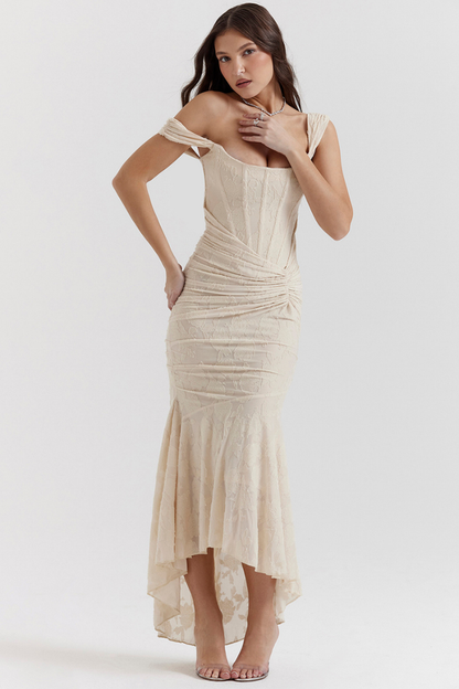 Octavie Ruched Corset Maxi Dress