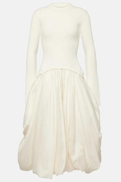 Kenlie Bubble Skirt Midi-Dress