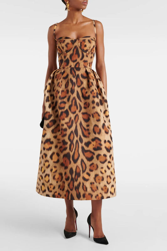 Lana Bold Animal Print Gown