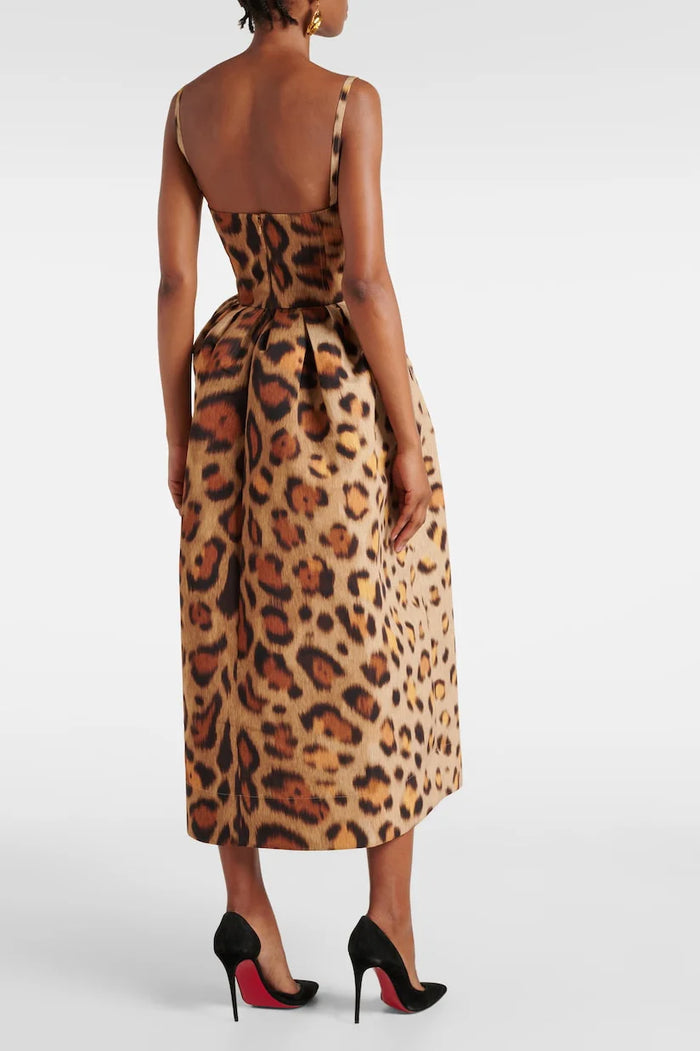 Lana Bold Animal Print Gown