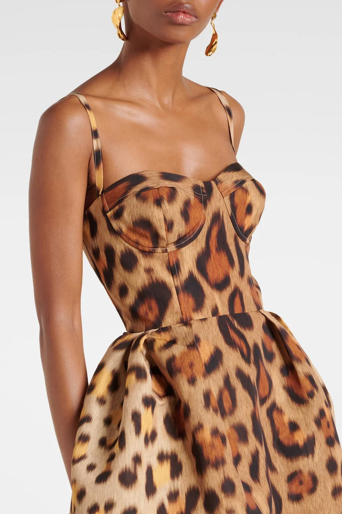 Lana Bold Animal Print Gown