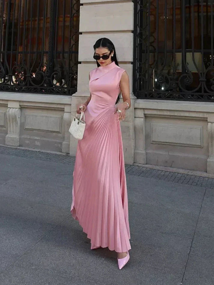 Sarah Elegant Draped Evening Gown