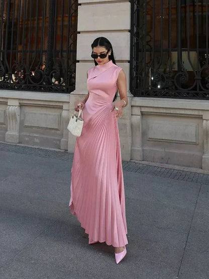 Sarah Elegant Draped Evening Gown