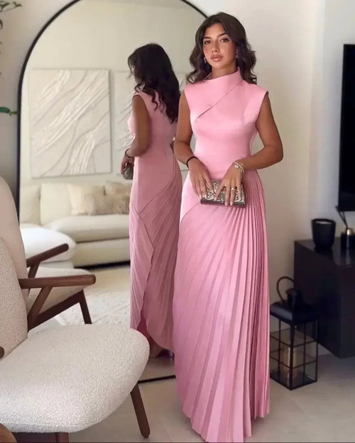 Sarah Elegant Draped Evening Gown