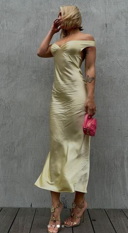 Natalie Rolt Bridget Dress Lemon Yellow