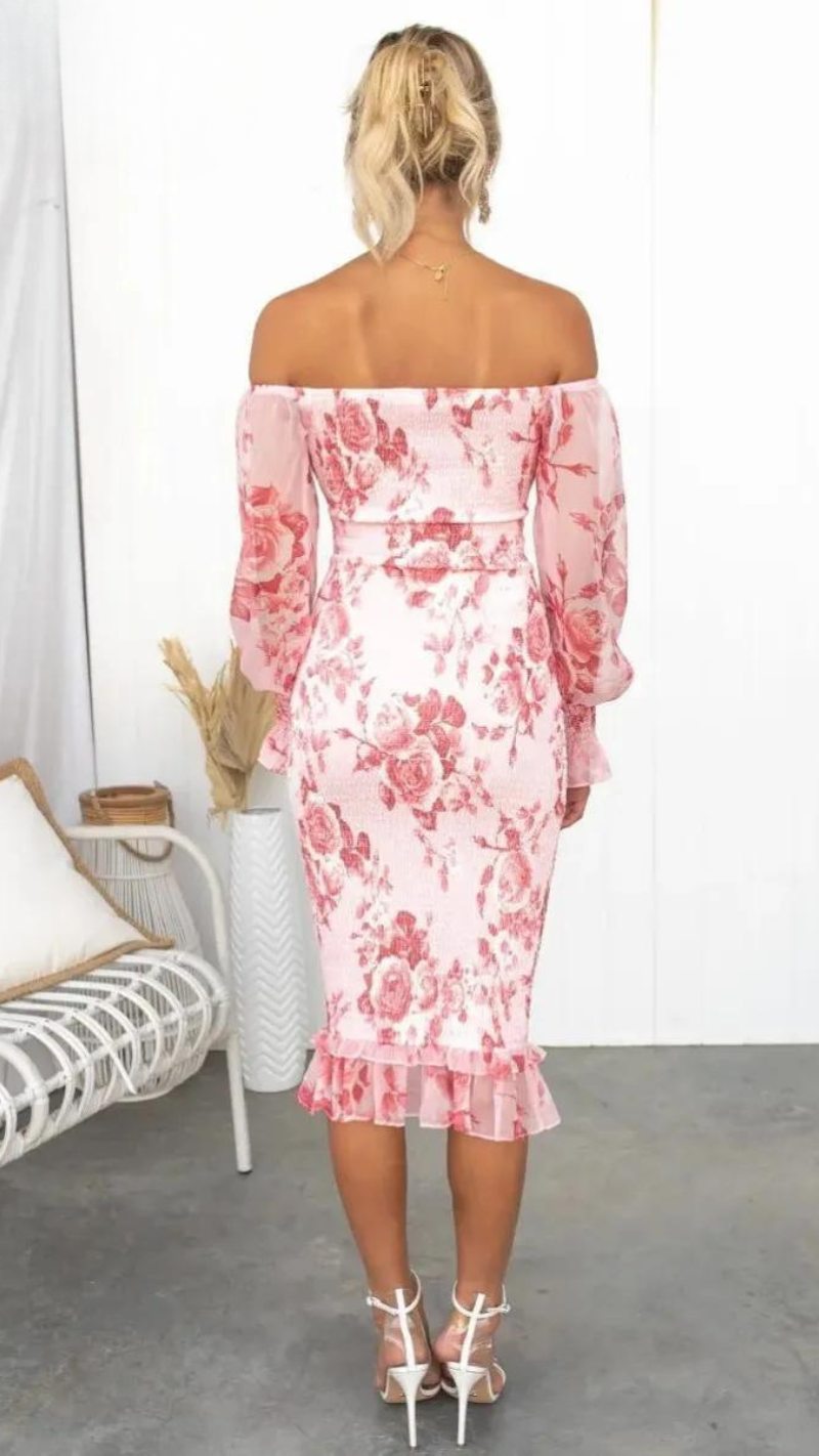 Ruby Elegant Midi Dress