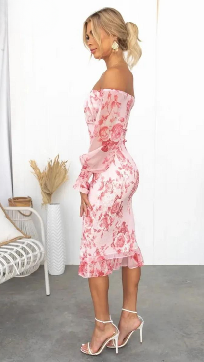 Ruby Elegant Midi Dress