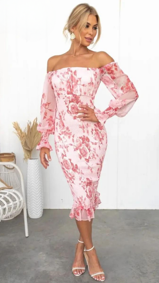 Ruby Elegant Midi Dress
