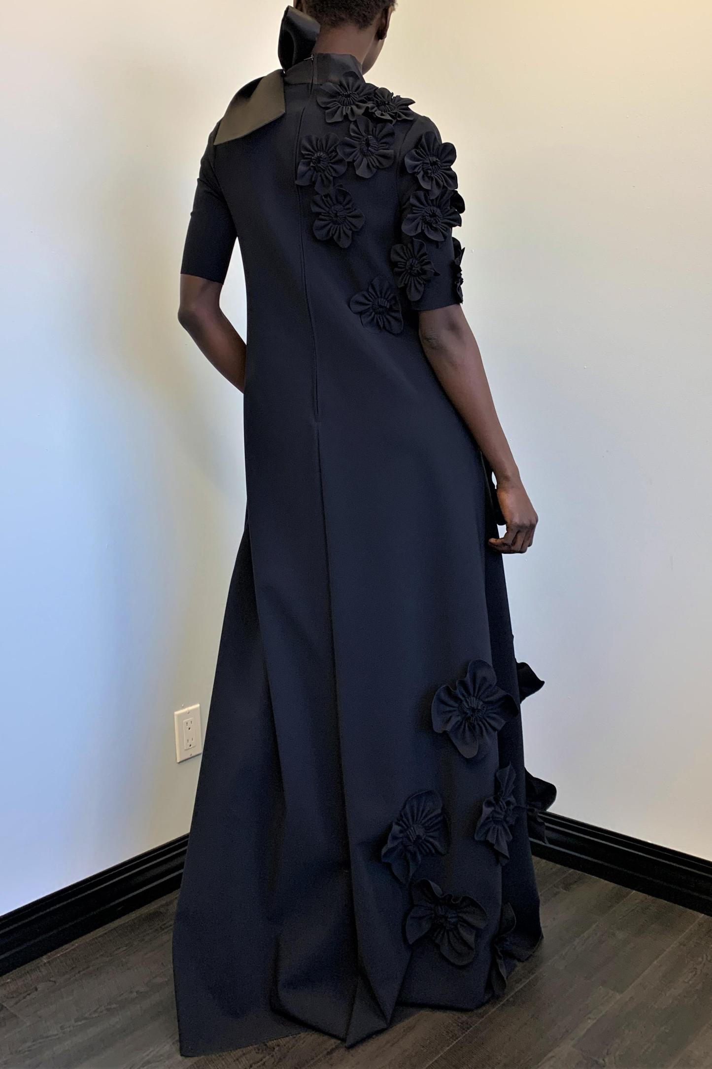 Luna Timeless 3D Flower Maxi Gown