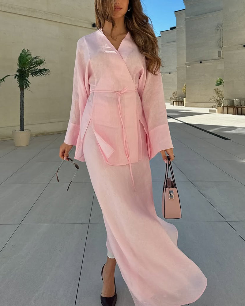 Talia Casual Chic Maxi Set