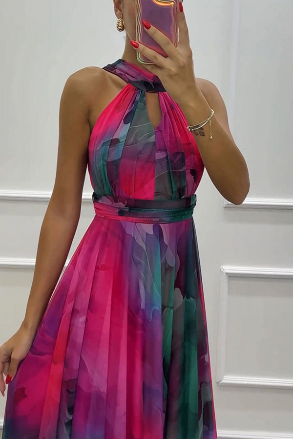 Riley Elegant Cut-Out Tulle Maxi Dress