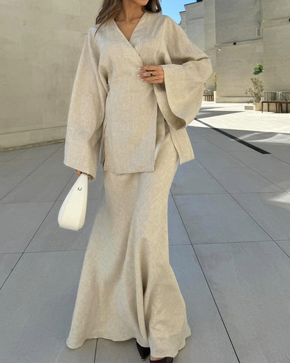 Talia Casual Chic Maxi Set