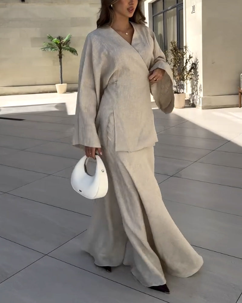Talia Casual Chic Maxi Set