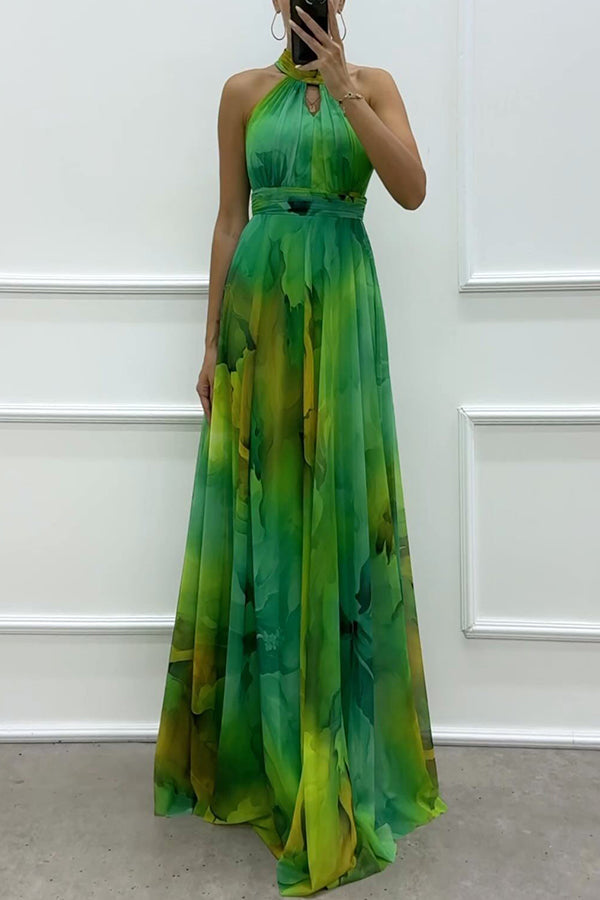 Riley Elegant Cut-Out Tulle Maxi Dress