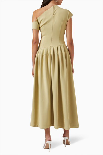 Mia Comfortable Short Sleeve Midi Dress