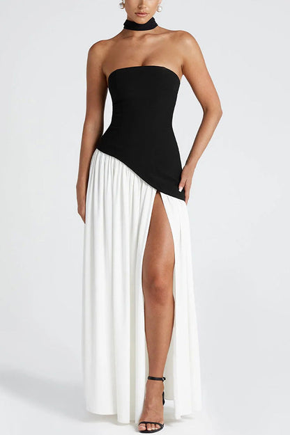Sarah Elegant Off-Shoulder Chiffon Maxi Dress