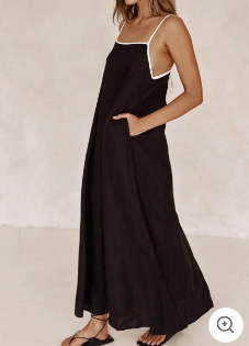 Classic Holiday Style Contrasting Suspender Dress