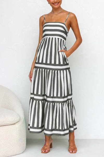 Striped Maxi Dress