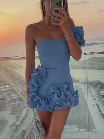 Ruffle Bodycon Mini Dress