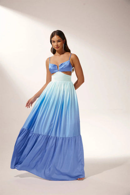 Dahlia  Elegant Gradient Maxi Dress
