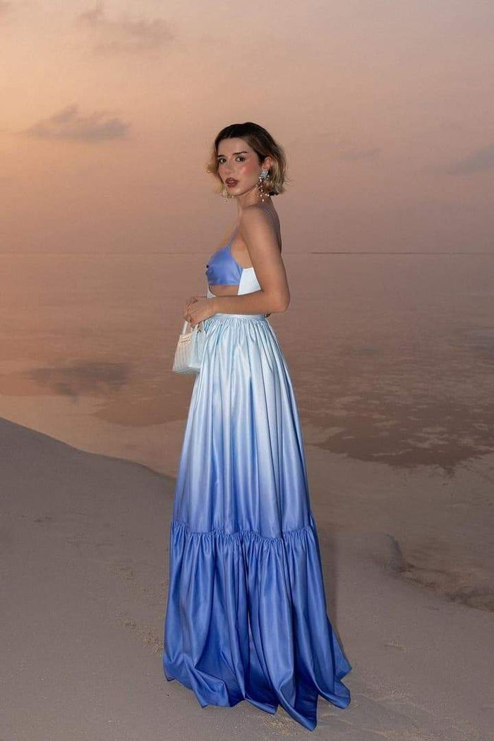 Dahlia  Elegant Gradient Maxi Dress