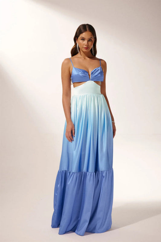 Dahlia  Elegant Gradient Maxi Dress