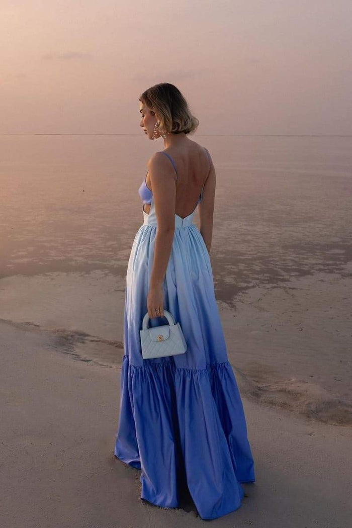 Dahlia  Elegant Gradient Maxi Dress