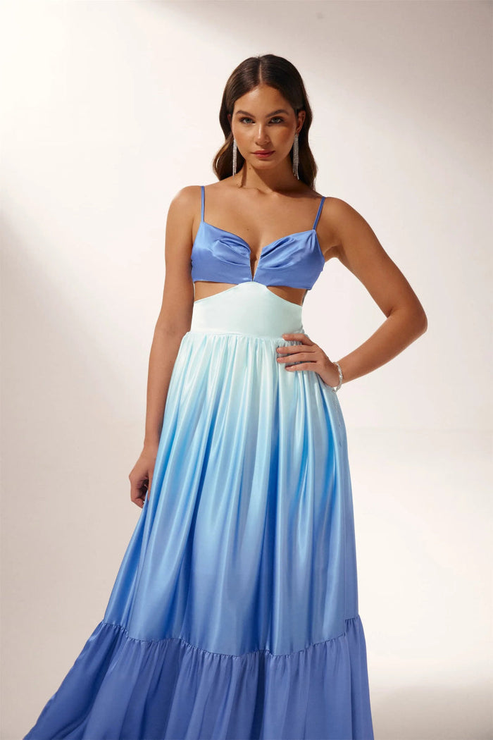 Dahlia  Elegant Gradient Maxi Dress