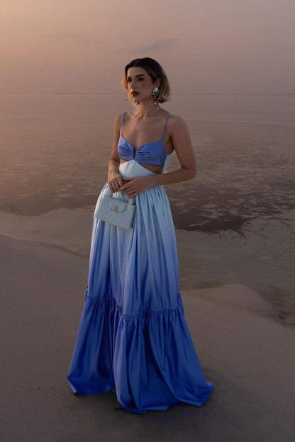 Dahlia  Elegant Gradient Maxi Dress
