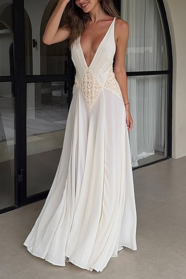 Layla  Venus By The Sea Tulle Lace Maxi Dress