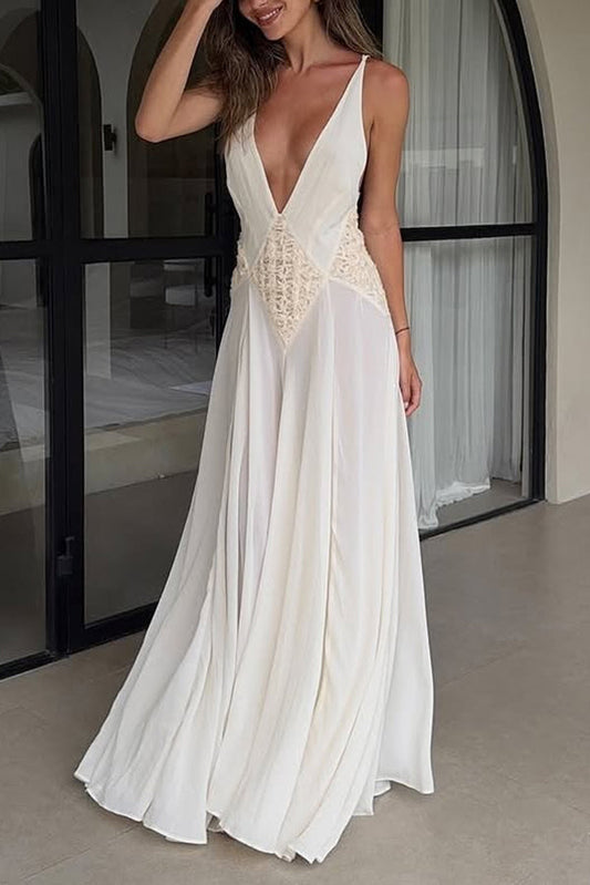 Layla  Venus By The Sea Tulle Lace Maxi Dress
