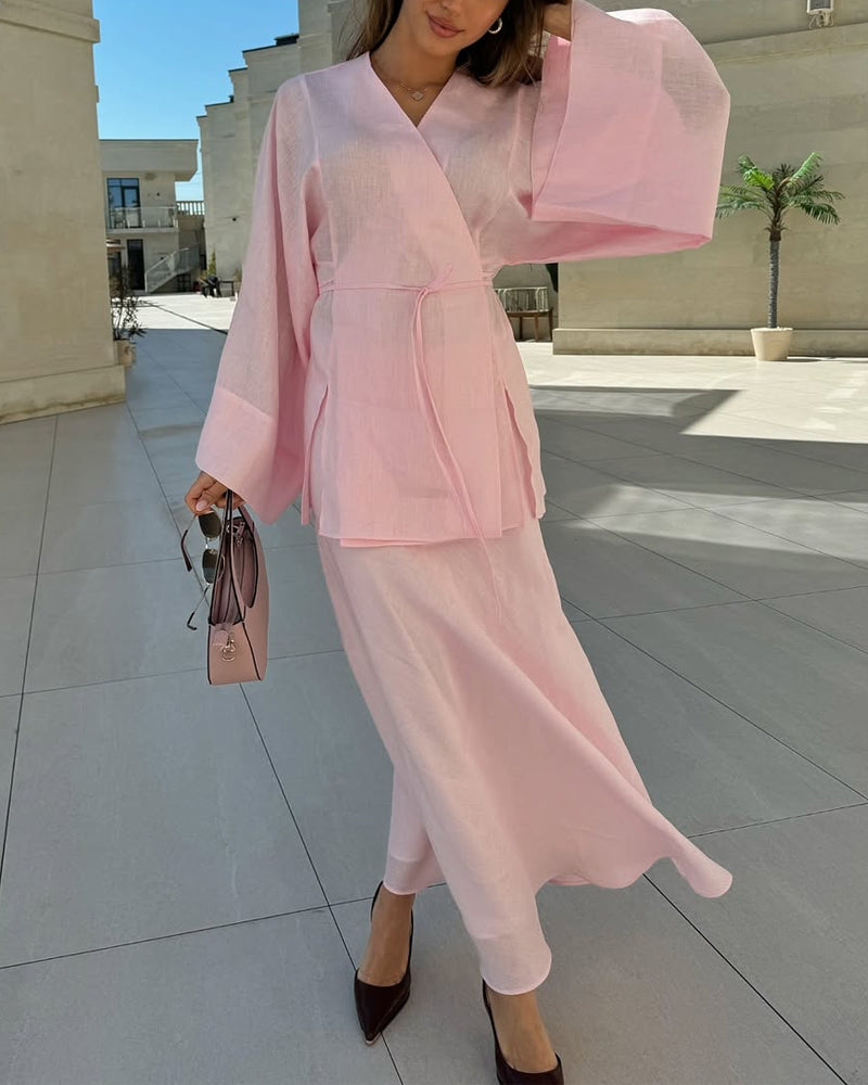 Talia Casual Chic Maxi Set