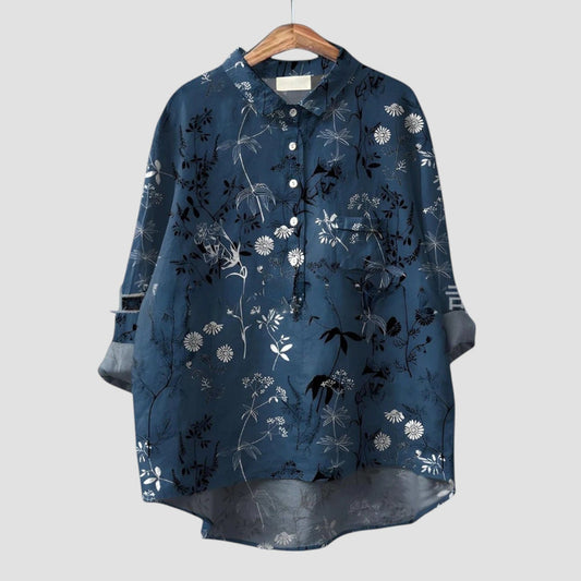 Amelia Bold Pattern Elegant Women's Shirt