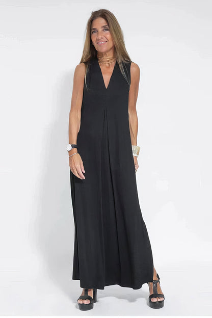 Aria Elegant Long Dress with Free Matching Cardigan